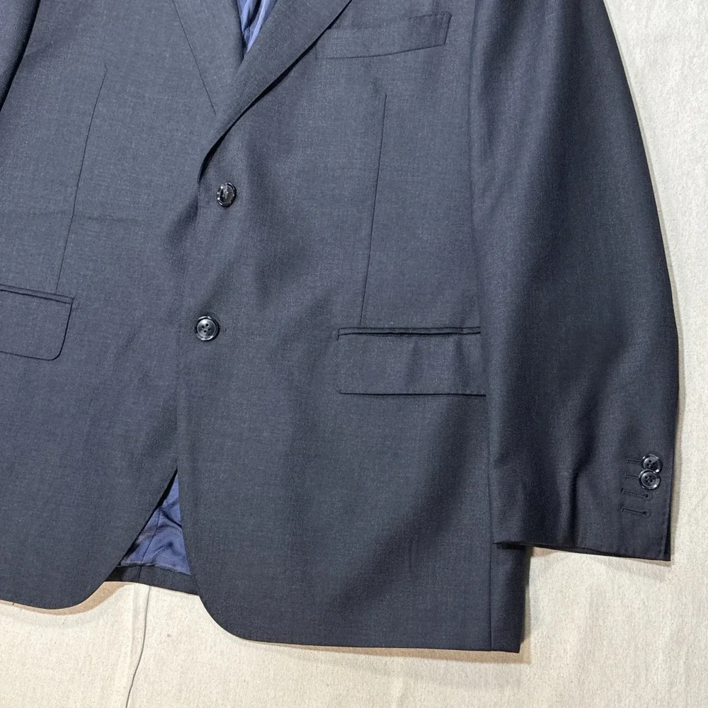 Suitsupply Wool Super 110s Vitale Barberis Canonico Napoli Gray Blazer Size 44S